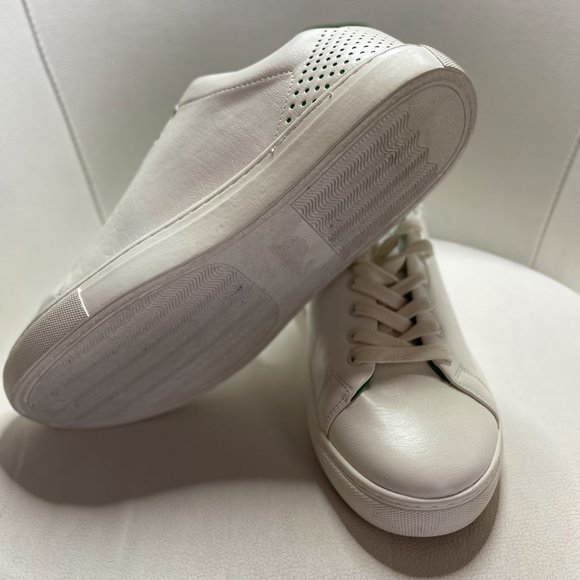 STEVE MADDEN Flexed Low Top Sneaker In Wht/grn - Picture 2 of 5